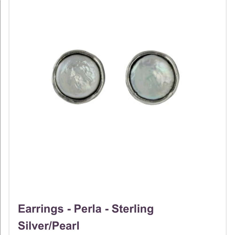 Pearla sterling silver earrings
